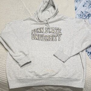 Blue 84 Penn State University Crewneck Hoodie in Light Gray